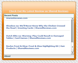 Shared Reviews Widget